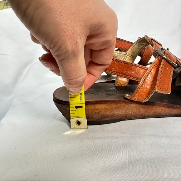 Yves Saint Laurent Leather Slingback Woven Vintage Sandals EU 37 US 6.5 - Picture 8 of 16